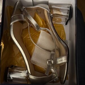 Elegant Silver Women's Heels